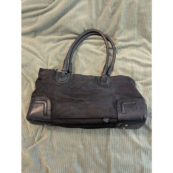 Tumi Black Jackson Nylon Leather Women's Top Handle Shoulder Bag - Picture 3 of 9